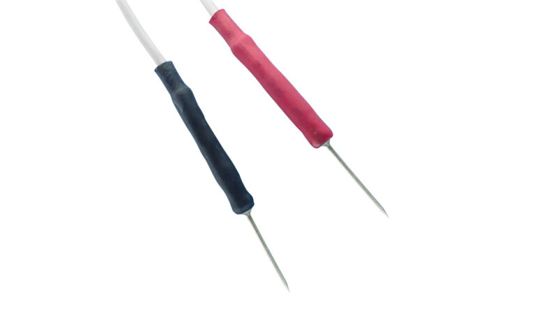 針電極、双極針電極、アンマ針電極、MRI、非磁性体、チタン