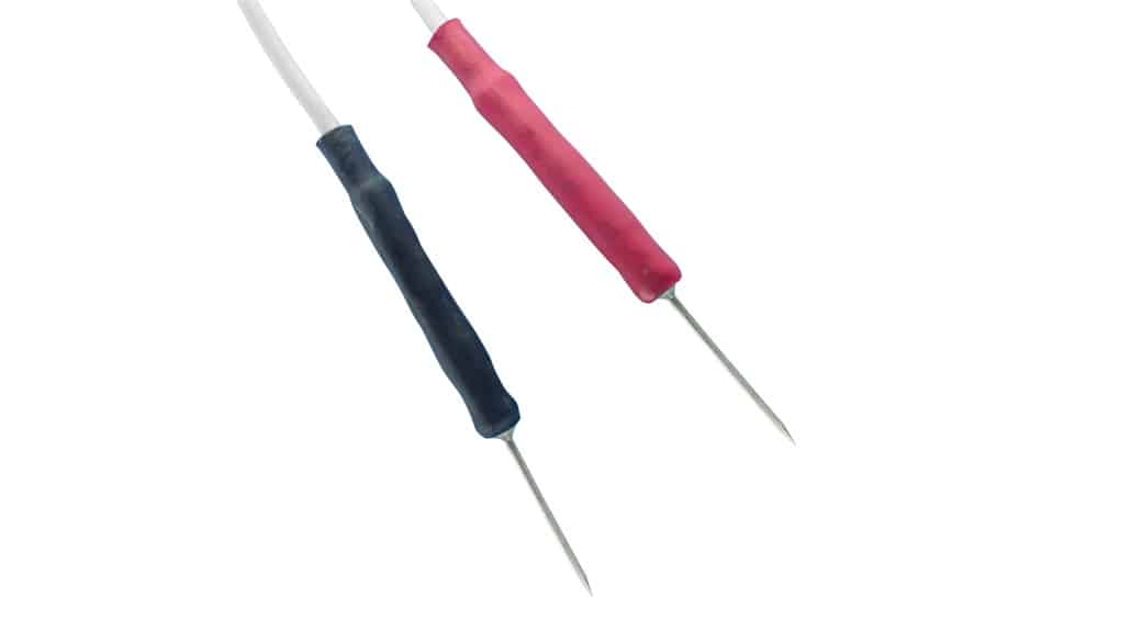 針電極、双極針電極、アンマ針電極、MRI、非磁性体、チタン